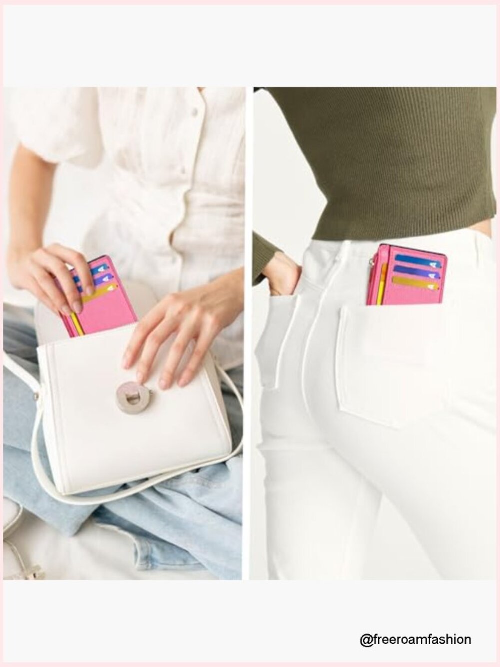 Slim RFID Blocking Credit Card Holder with ID Window - Picture 6 of 6